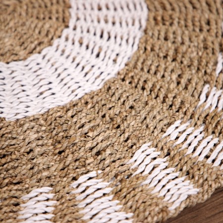 Wicker rug round 80 cm-2