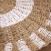 Wicker rug round 80 cm