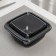 A set of plastic disposable containers, 550 ml, 12.6 × 12.6 × 6 cm, 5 pcs, black color
