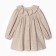 Children's dress with collar Kaftan, r.28 (86-92), beige