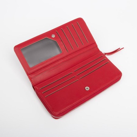 Women's wallet with lightning, red color-2