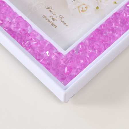 Photo frame plastic 10x15 cm "Lilac pebbles" 2x14.7x19.7 cm-2