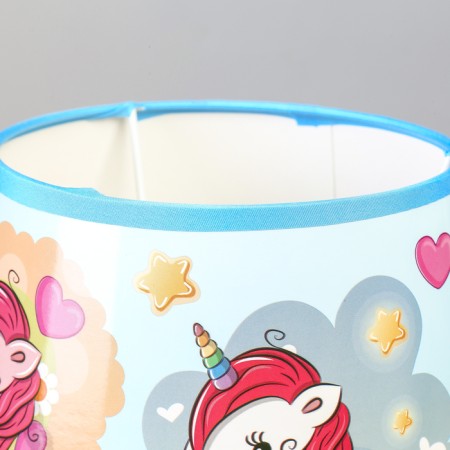 Table lamp "Unicorn" Blue E14 40W 220V 32x20x20 cm-6
