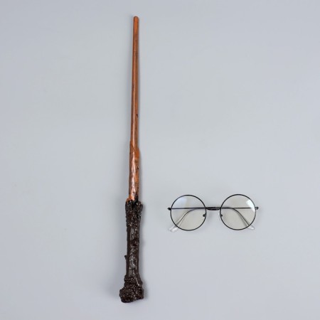 Set for magic "Young Wizard" (glasses+ wand)-8