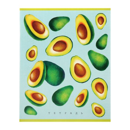 A set of notebooks of 5 pieces, 48 ​​sheets in the Calligrata Avocado cage, covered cardboard, offset block-6