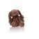 Soft toy Gulliver Bunny "Mokko" with a bow, coffee color, 25 cm