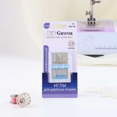 Needles for household sewing machines, universal, No. 70-100, 10 pcs-4
