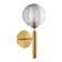 Wall lamp EVOLUCE. Sle1096-201-01. Aveiro. 1x5 W, G9, 4000K, 15x32 cm, matte gold color
