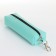 Key of zipper, length 16 cm, ring, carbine, turquoise color