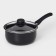 Bucket Consul d = 18 cm, 2 l, plastic handle, glass cover, anti -stick coating, black color