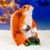 Garden figure "Squirrel standing with cones" 25x20x14cm