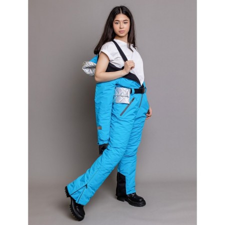 Overalls for a girl, height 152 cm, color blue lagoon-13