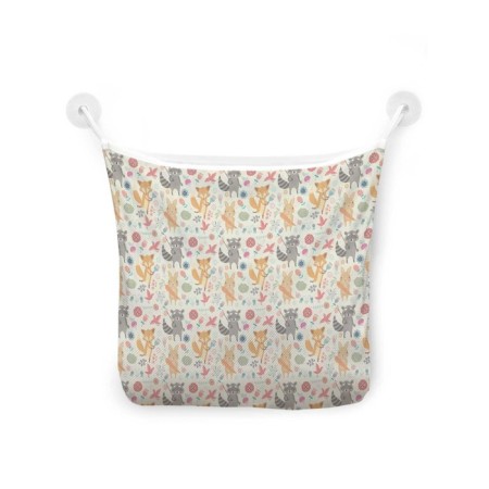 Organizer in a bath on suction cups "Cute Forest Beasts", for storing toys and trifles, size 33x39 cm-2