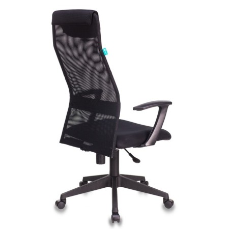 Кресло руководителя Бюрократ, черный, спинка сетка, KB-8/BLACK, TW-01 TW-11-3