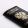 Cover for passport, black color