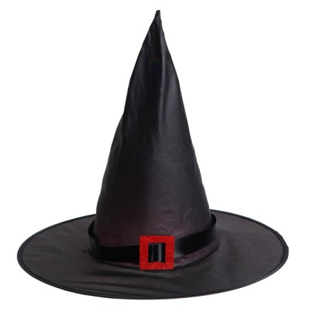 Carnival hat "Sorceress" with diodes, black-4