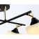 Suspended chandelier Ambrella Light, Modern, TR303084, 4HE27, black color, gold