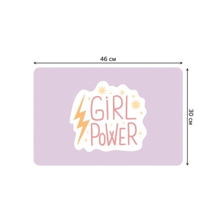 Set of napkins for setting the Girl Power table, rectangular, rounded edges, size 30x46 cm, 4 pcs-1