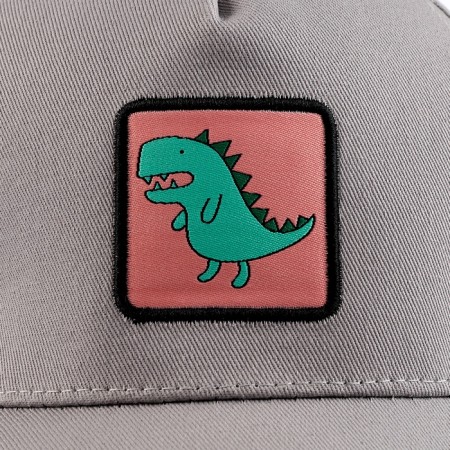 Baby cap for the boy "Dinosaurus", gray color, rr 52-54, 5-7 years old-9