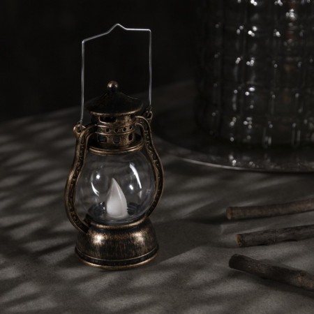 LED figure "Bronze Lantern" 8 × 12 × 6 cm, plastic, batteries AG13x3, glow warm white-2