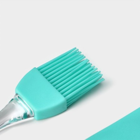 A set for baking shares "ice", 2 items: a blade 18.5 cm, a brush 16.5 cm, mint color-4