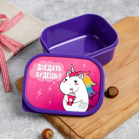 Set of lunch boxes "Evil unicorns" 1.2 l, 0.5 l, 0.15 l-6
