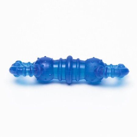 Chewing toy "crab", transparent, tpr, 12 cm, blue-1