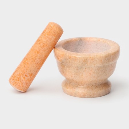 Stupa with a pestle Magistro "Marble", 10.5 × 7 cm, stone, color peach-2