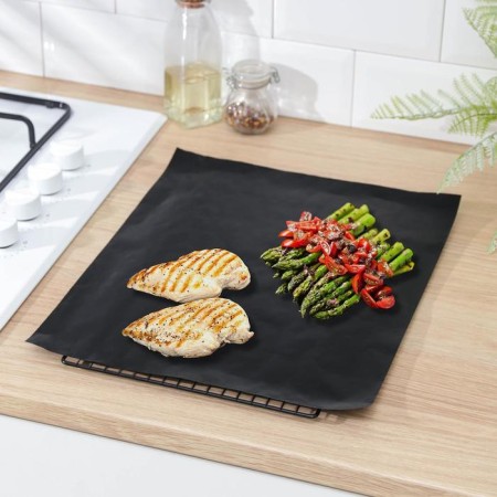 A set of Teflon rugs, reusable, 2 pcs, black color, beige-12