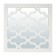 QWERTY mirror "Venice", decorative, 40x40 cm, white color