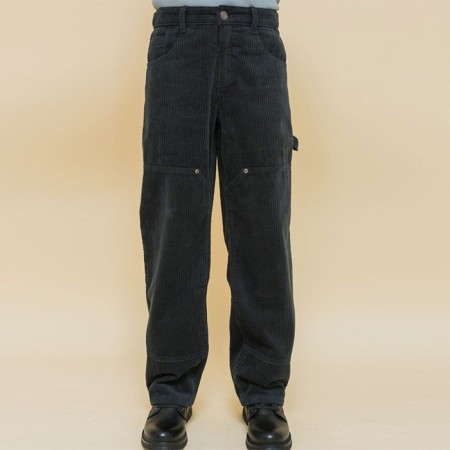 Pants for boys, height 104 cm, dark gray color