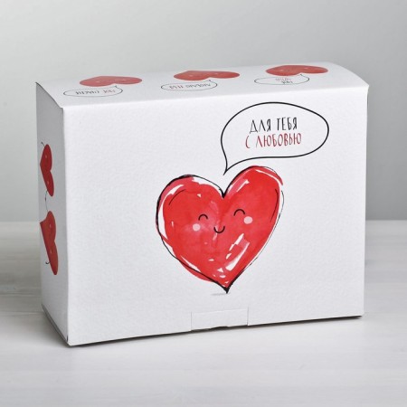 Box - Penal, Gift packaging, “For you with love”, 30 x 23 x 12 cm-3