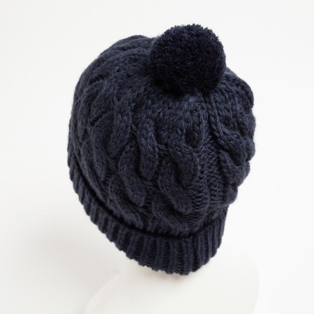 Female hat, dark blue color, size 56-58-1