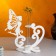 Kashpo wooden 13.5 × 13 × 24 cm with 1 flask "Fairy", white give beautifully