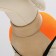 Lightning dog jacket, size 14 (ds 32 cm, OG 42 cm, Osh 31 cm), beige with orange