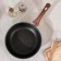 Granit Ultra Original pan, D = 24 cm, plastic handle, glass cover, anti -stick coating, black color