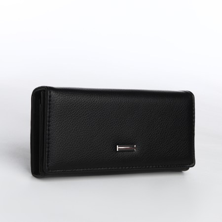 Women's wallet on a magnet, black color