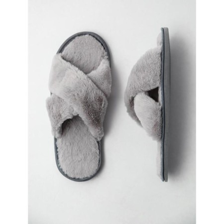 Slippers Women's Cross open nose, size 36-38, color gray color-3