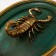 Panel interior polystone "Golden Scorpio" dark green 19x6x24 cm