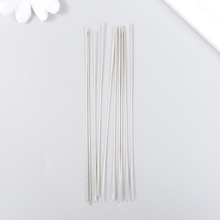 Needles for beads Metal thin set 10 pcs Ø 0.7x120 mm-1