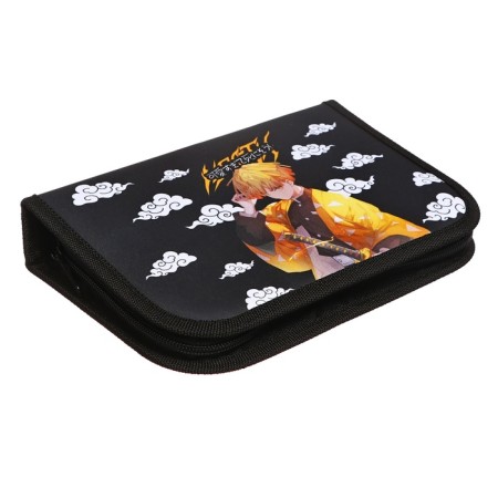 Penal 3 sections, tab inside, 140 x 210 x 40 mm, fabric, calligrata top block "Anime Blade"-2