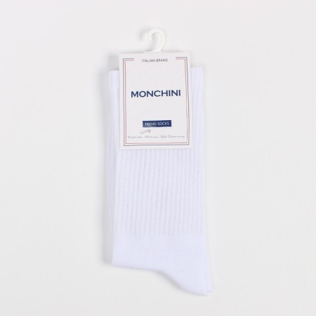 Women's socks, white color, size 35-37-4