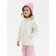 Demisason windbreaker for girls Minaku from SoftShell on fleece, waterproof, light gray, height 128 cm