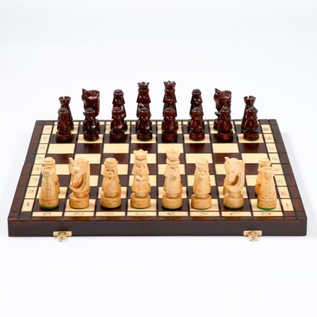 Chess Polish Madon, manual work "Gevont", 50 x 50 cm, king h = 10 cm, weighted-2