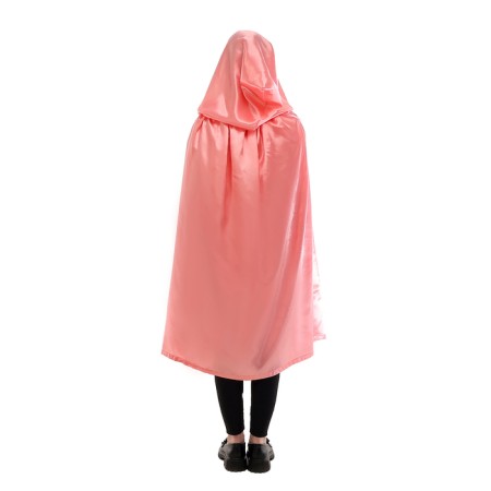 Carnival cloak of children, satin, coral length color 100cm-2