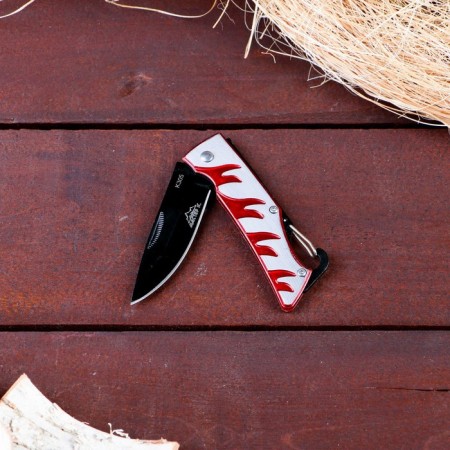 Feathered "Fiery" blade 7cm, fastening-tole 16.5cm-1