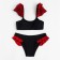 Separate Minaku "Carmen" swimsuit, size 50, red-black color