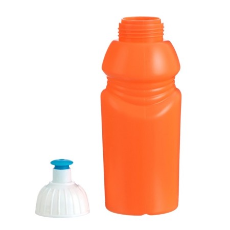 Bicycle bottle, 400 ml, with a drinker, 18 x 6.2 x 6.2 cm, orange-1