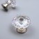 Pen for the casket Metal "Crystal" silver set 2 pcs 2.2x2.2 cm