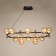 Avery chandelier 12XG9 black and gold 90x58x28 cm